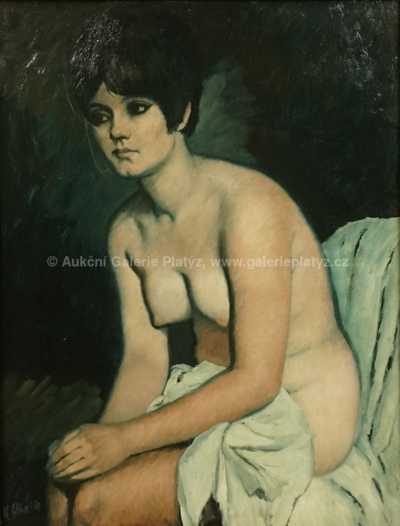  / Sedící akt / Karel Skála
