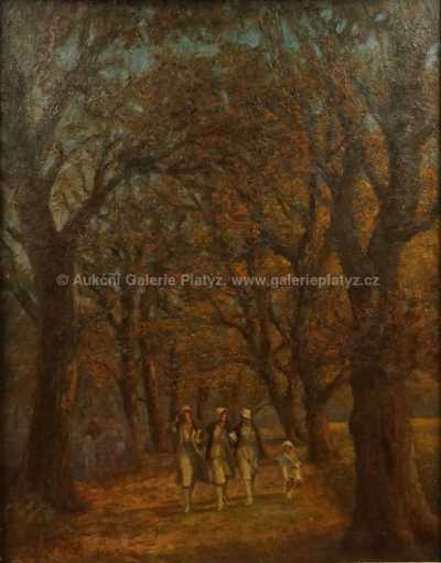  / Procházka v parku / Vilém (Willi) Nowak