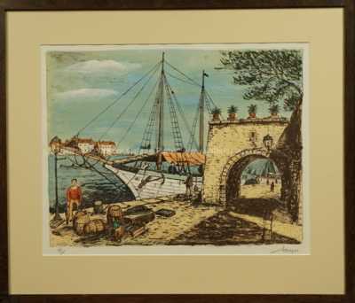 Alois Kohout (Lecoque) - Rybářská loď