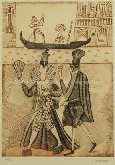  / Večer s benátskou kurtizánou / Adolf Born