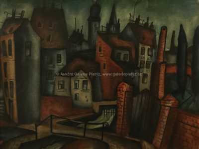  / Pražské střechy / Vlastimil  Beneš