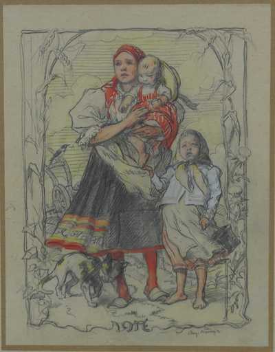  / Matka s dětmi / Augustin Němejc
