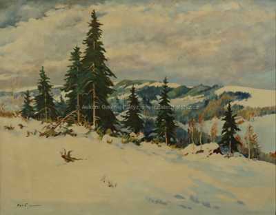  / Zima v horách / Gustav  Porš