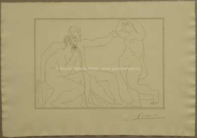  / Deux sculpteurs devant une statue / Pablo Picasso