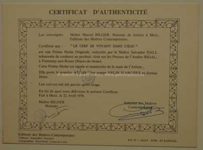  / Le cerf se voyant dans l´eau / Salvador Dalí