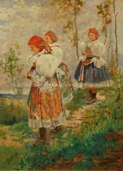  / Krojovaná děvčata / Julius Lauterbach