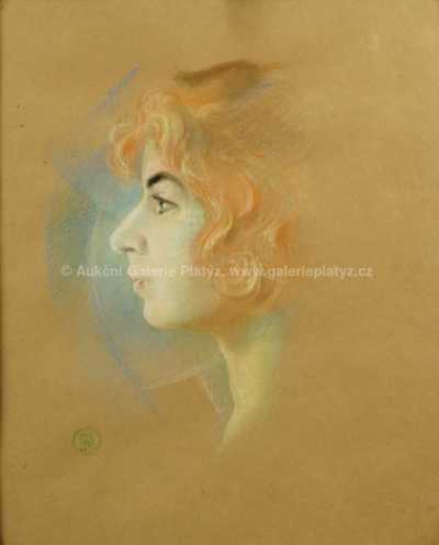  / Portrét dívky / Rudolf Adámek