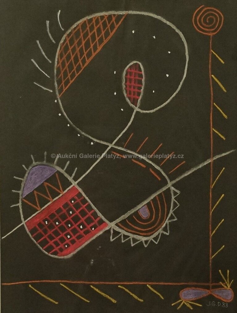  / Abstraktní kompozice / Jiří Georg Dokoupil