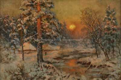  / Západ slunce / Julius Klever