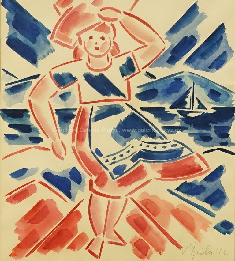  / Dívka u vody / Václav Špála