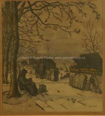  / Nábřeží v Paříži / Jaromír Stretti - Zamponi