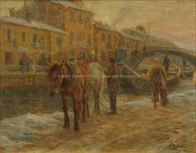  / Koně u vody / Carlo Balestrini