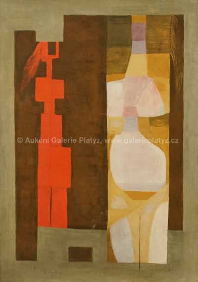  / Dvě abstraktní římské postavy / Antonín Kybal