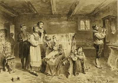  / Setkání ve světnici / Quido Mánes