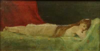  / Odpočívající dívka / Beneš (Benedikt Julius) Knüpfer