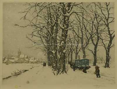  / Podél zasněžené cesty / František Tavík Šimon