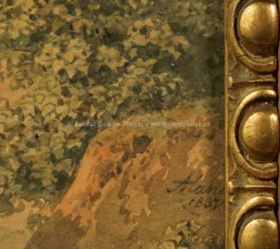  / Lávka v horách / Antonín Mánes