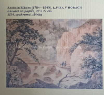  / Lávka v horách / Antonín Mánes