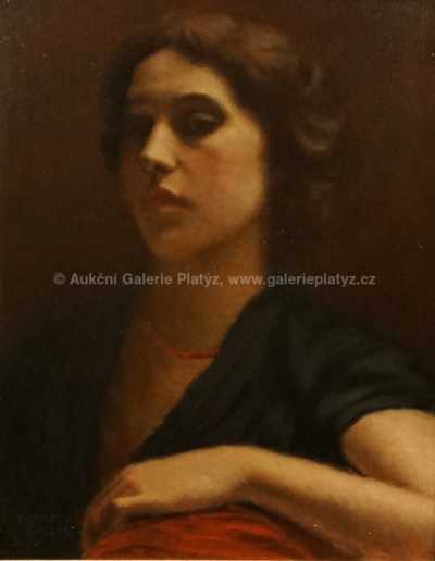 / Portrét dívky / Rudolf Vojtěch Špillar