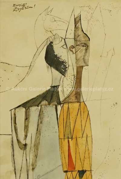  / Cirkusový motiv / František  Tichý