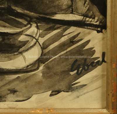  / V kavárně / František Zdeněk Eberl