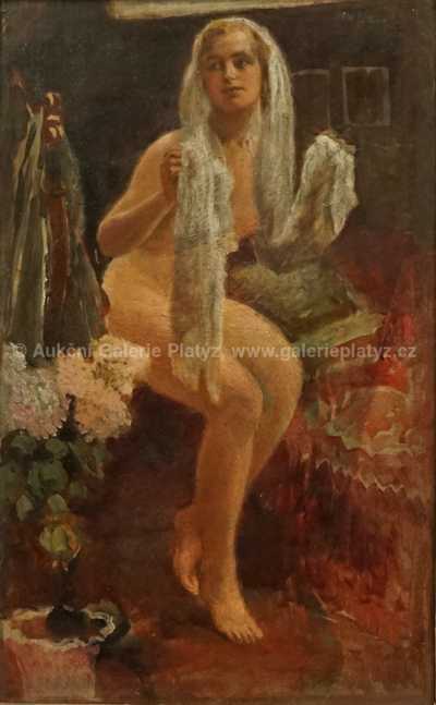  / Dívka s šátkem / Otto Peters