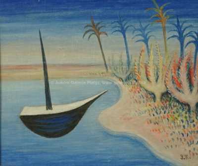  / Loďka v oceánské krajině / Jan  Zrzavý