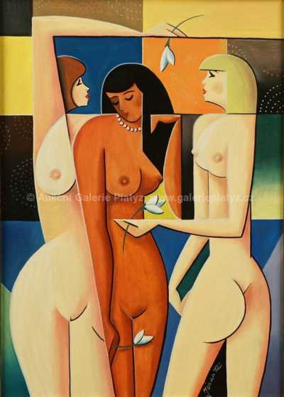  / Dívky s bílými květy / Robert Jiran