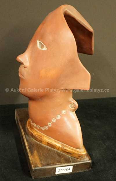  / Maska s náhrdelníkem (Černá maska) / Otto Gutfreund