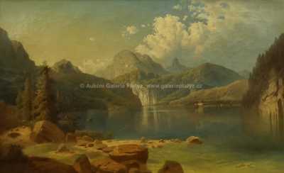  / Jezero Königsee v Alpách / Adolf Chwala