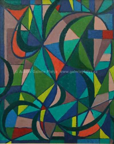  / Abstraktní kompozice / Jaroslav Veris (Zamazal)