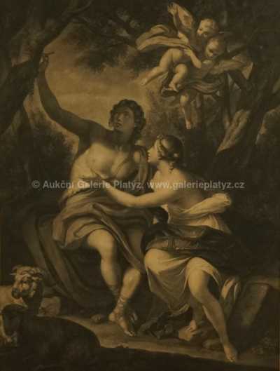  / Angelica a Medor s pastýři / Johann Joseph Freidhoff