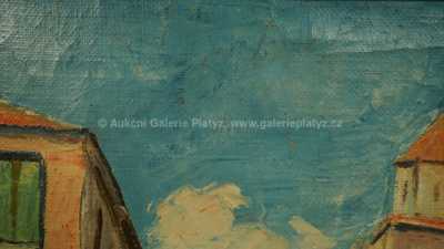  / Ulička ve Španělsku se schodištěm v Tossa de Mar / Georges Kars