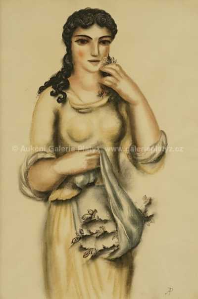  / Dívka s ošatkou / Antonín Procházka