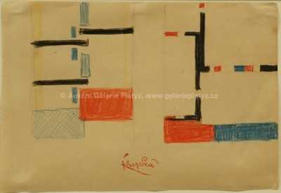  / Studie abstraktní kompozice / František Kupka