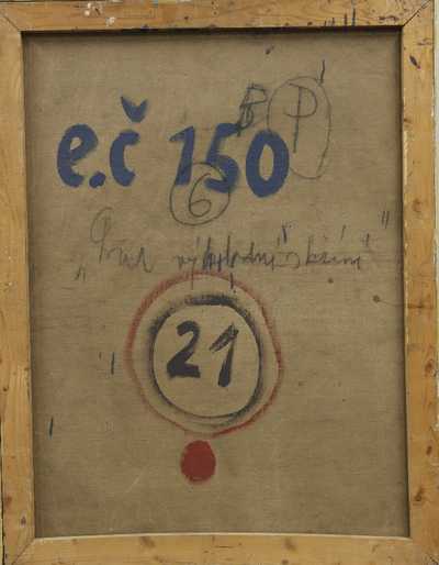  / Před výkladní skříní / Karel Souček (Bor)