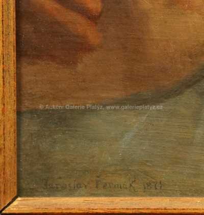  / Sedící žena v interiéru / Jaroslav Čermák