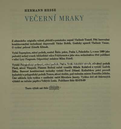  / Konvolut pěti kusů / Václav Boštík.