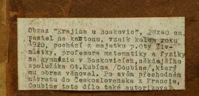  / Krajina u Boskovic / Othon Coubine