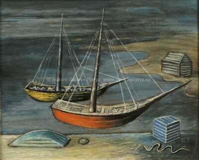  / Bárky u pobřeží / Jan  Zrzavý