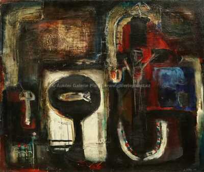  / Obraz s rybou / Josef Jíra