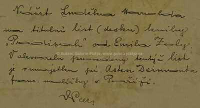  / Návrh obálky pro román E. Zoly / Luděk Marold