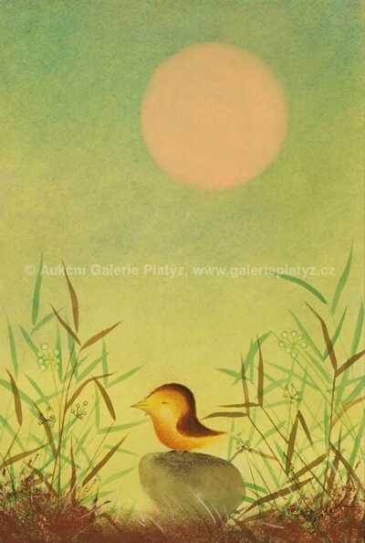  / Ptáček v travách / Ota Janeček