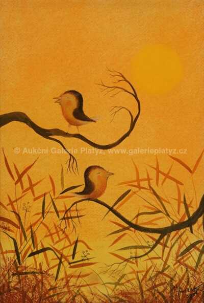  / Ptáčci na větvích / Ota Janeček