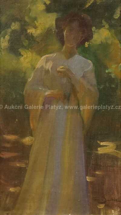  / Dívka v bílých šatech / František Dvořák Brunner