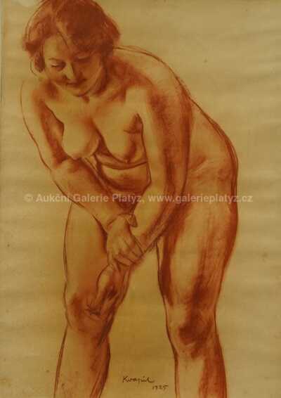  / Akt stojící ženy / Charles Kvapil