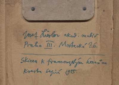  / Skica k francouzským hercům / Josef Liesler