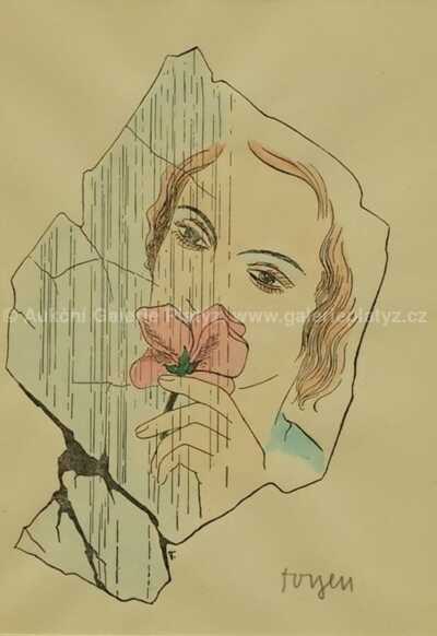  / Dívka s růží / Marie Čermínová - Toyen