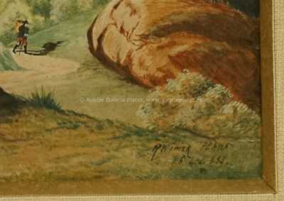  / Procházka u zříceniny /   Autor neurčen