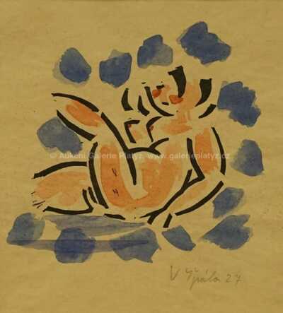  / Ležící akt / Václav Špála